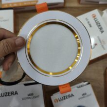 Đèn led âm trần Luzera 12w viền Vàng LZ-SL 12W B+J